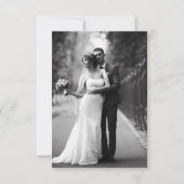 Carte de remerciement mariage Victoria サンキューカード (裏面)