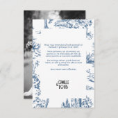 Carte de remerciement mariage Victoria サンキューカード (正面/裏面)