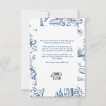 Carte de remerciement mariage Victoria