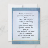 Carte de remerciement simple サンキューカード (裏面)