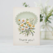 Carte de remerciement simple, Daisy Day Wishes サンキューカード (スタンド正面)