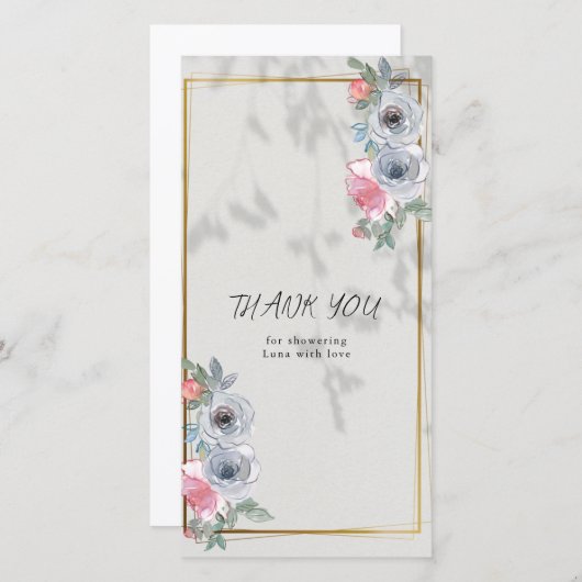 CARTE DE REMERCIEMENTS (正面/裏面)