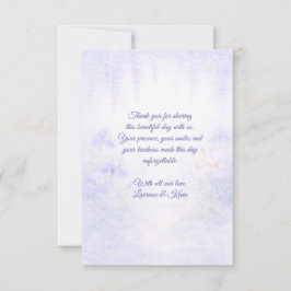 Carte De Remerciements Elegant Botanical Wedding サンキューカード