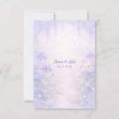 Carte De Remerciements Elegant Botanical Wedding サンキューカード (裏面)