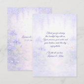 Carte De Remerciements Elegant Botanical Wedding サンキューカード (正面/裏面)