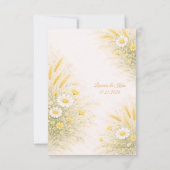 Carte De Remerciements Elegant Botanical Wedding サンキューカード (裏面)