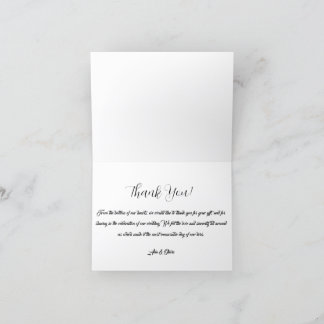 Carte De Remerciements Modern Watercolor Botanical サンキューカード