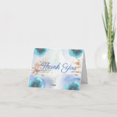 Carte De Remerciements Modern Watercolor Botanical サンキューカード (裏面)