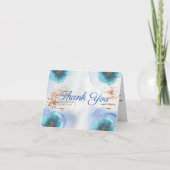 Carte De Remerciements Modern Watercolor Botanical サンキューカード (正面)