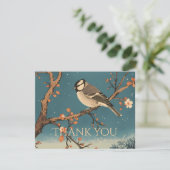 Carte De Remerciements Moonlit Bird on Blossom Bra サンキューカード (スタンド正面)