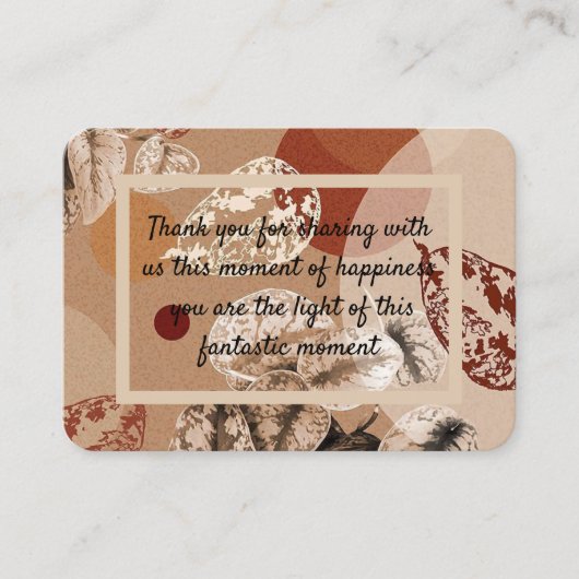 carte de remerciment 名刺 (正面)