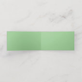 Carte de rendez-vous pliée Fougère verte 予約カード (内部開封)