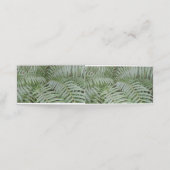 Carte de rendez-vous pliée Fougère verte 予約カード (外部開封)