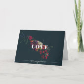 Carte de Saint-Valentin Romantique Floral カード (正面)