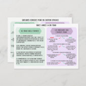 Carte de Soutien pour Adultes TDAH - Amis 招待状 (正面/裏面)