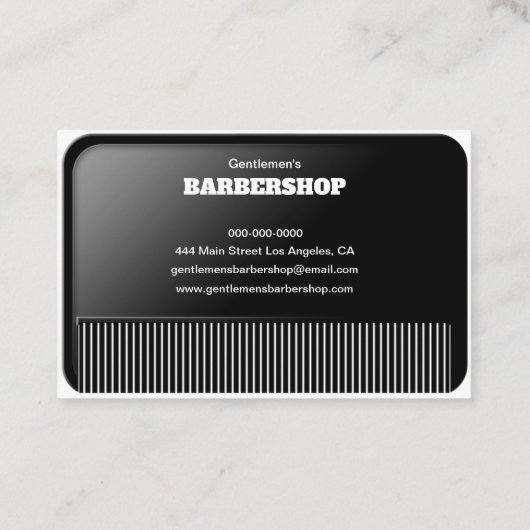 Carte de visite 名刺 (裏面)