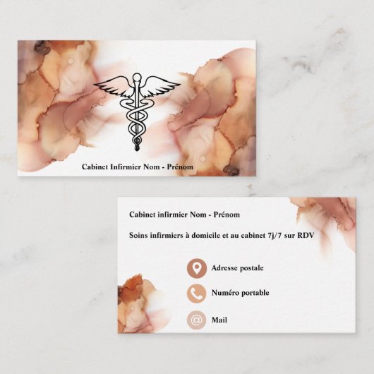 Carte de visite  名刺 (正面/裏面)