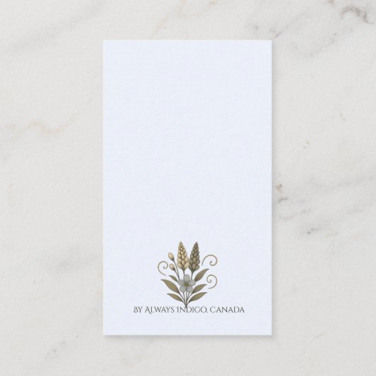 Carte de visite 名刺 (裏面)