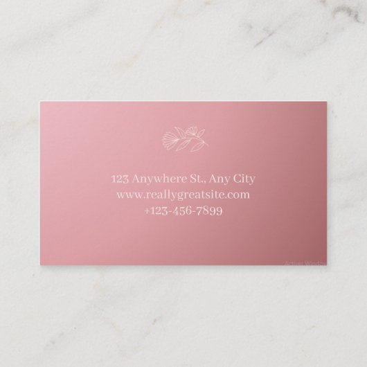 carte de visite 名刺 (裏面)