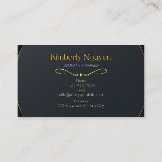 Carte de visite 名刺 (裏面)