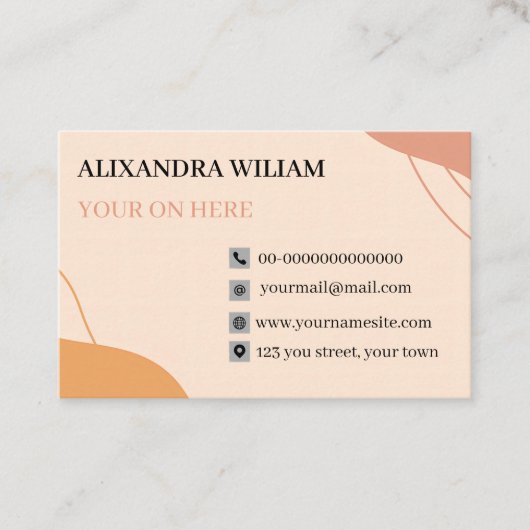 Carte de visite 名刺 (正面)