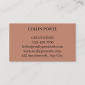 carte de visite 名刺 (裏面)