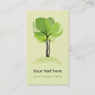 Carte de visite Arbre Dessin 名刺