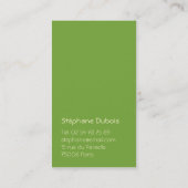 Carte de visite Arbre Dessin 名刺 (裏面)