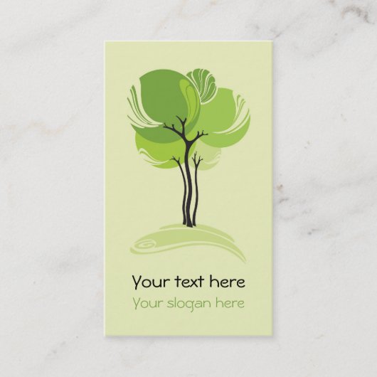 Carte de visite Arbre Dessin 名刺 (正面)