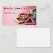 Carte de visite assistante maternelle ou nounou. 名刺 (正面/裏面)