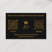 Carte de Visite BLALCK PLANTEUR V1 名刺 (裏面)