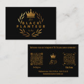 Carte de Visite BLALCK PLANTEUR V1 名刺 (正面/裏面)