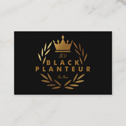 Carte de Visite BLALCK PLANTEUR V1 名刺 (正面)