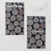 CARTE DE VISITE BOIS 名刺 (正面/裏面)