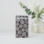 CARTE DE VISITE BOIS 名刺 (スタンド正面)