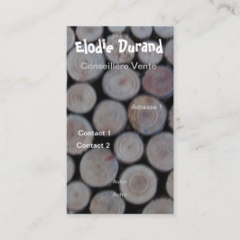 CARTE DE VISITE BOIS 名刺