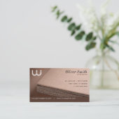 Carte de visite carton ondulé pour cartonniste 名刺 (スタンド正面)