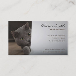 Carte de visite chat, vétérinaire 名刺