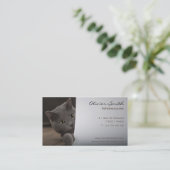 Carte de visite chat, vétérinaire 名刺 (スタンド正面)