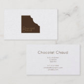 Carte de visite chocolaterie 名刺 (正面/裏面)