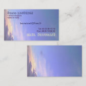 CARTE DE VISITE CIEL ET NUAGE 名刺 (正面/裏面)
