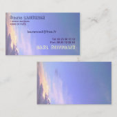 CARTE DE VISITE CIEL ET NUAGE 名刺 (正面/裏面)