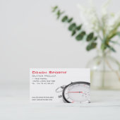 Carte de visite, coach sportif ou entraineur 名刺 (スタンド正面)