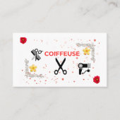 Carte de visite Coiffure à domicile – Pro & fémini 名刺 (正面)