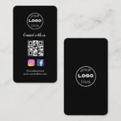 Carte de Visite Connecter sur les médias sociales  名刺 (正面/裏面)
