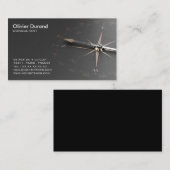 Carte de visite consultant. Conseil services 名刺 (正面/裏面)