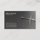 Carte de visite consultant. Conseil services 名刺 (正面)