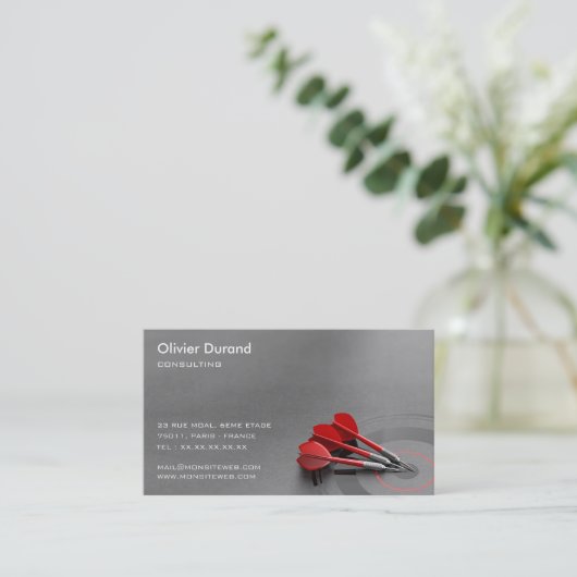 Carte de visite consultant indépendant. Consulting 名刺 (スタンド正面)