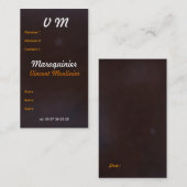 Carte de visite cuir 名刺 (正面/裏面)