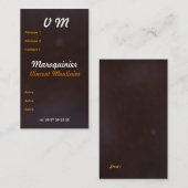 Carte de visite cuir 名刺 (正面/裏面)